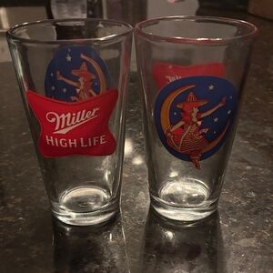 Miller High Life Clear Pint Glass